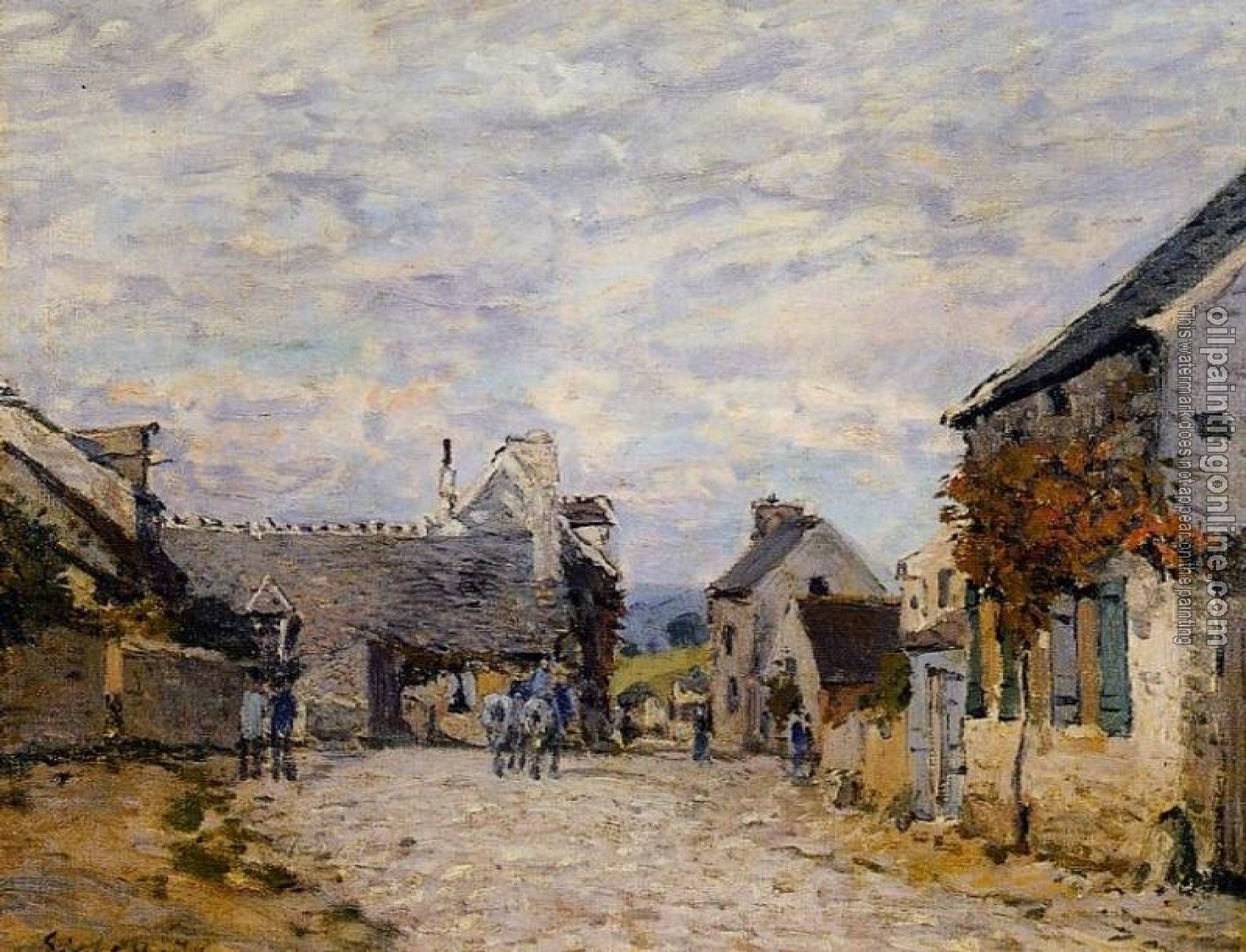 Sisley, Alfred - Village Street, Louveciennes